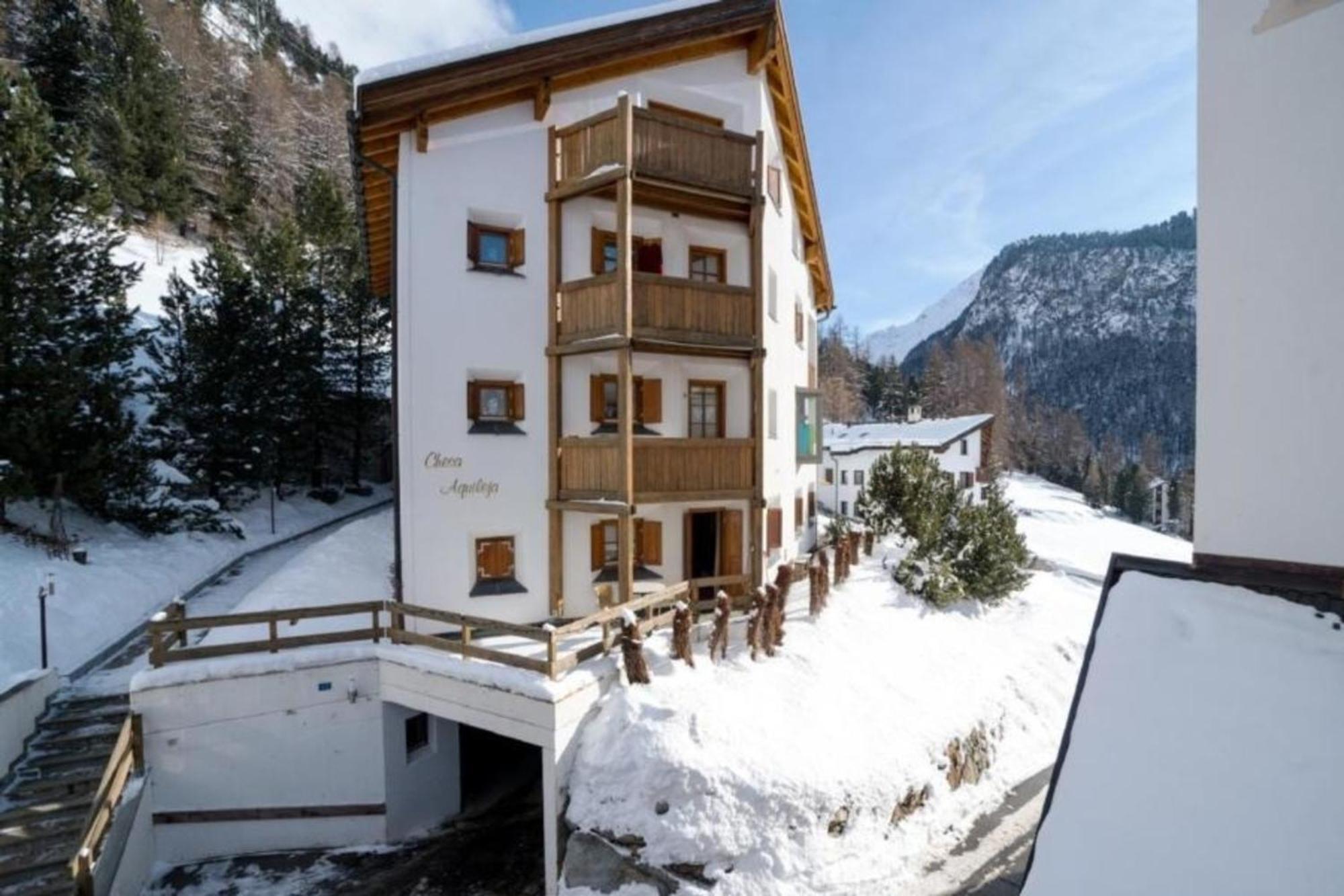 Ferienwohnung Chesa Aquileja Trueb Neu "Bergbahnen All Inklusiv" Im Sommer Pontresina Exterior foto